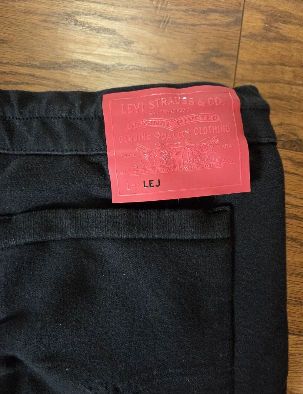 Levis Premium Knit Joggers Mens Medium Black Engineered Jeans 3D Stretch Pants